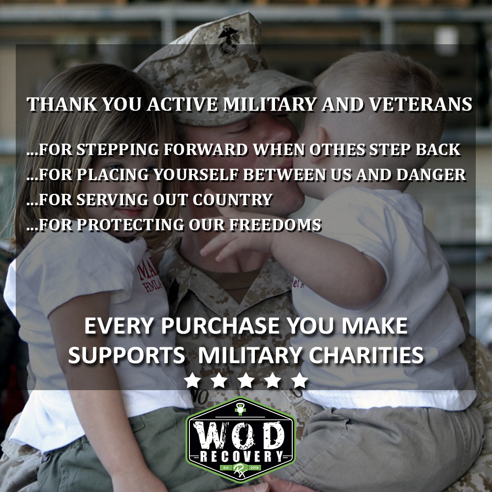 wod recovery rx military charity donations