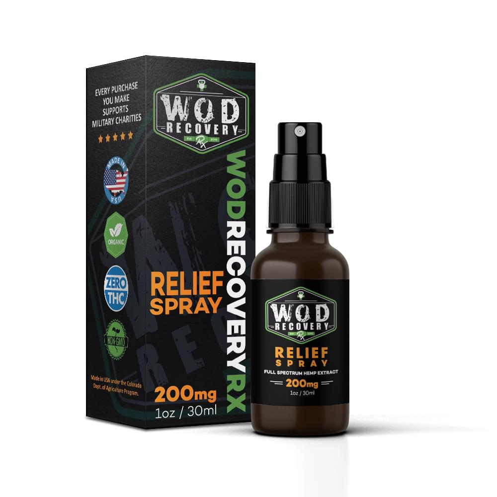 Wod Recovery Rx 200mg pain relieving spray
