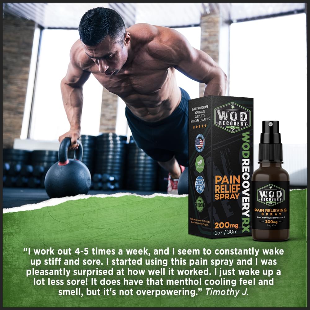 wod recovery rx pain spray testimonial